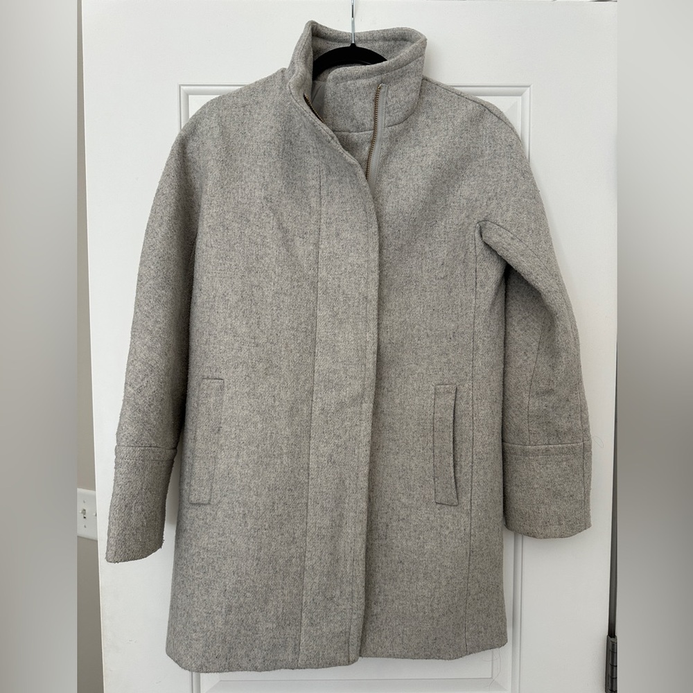 J. Crew Classic Light Grey Peacoat